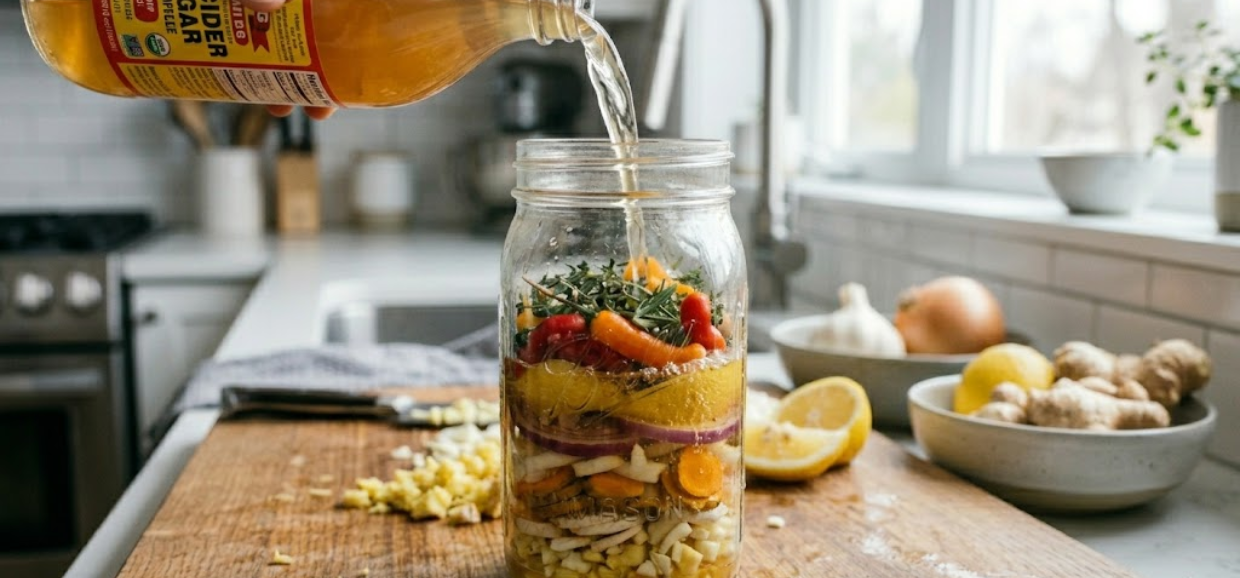 STEP 3 – ADDING VINEGAR