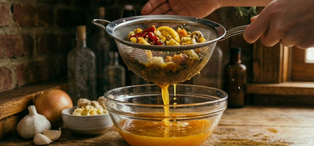 STEP 6 – STRAINING